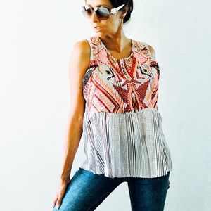NWOT Anthropologie embroidered top size Medium